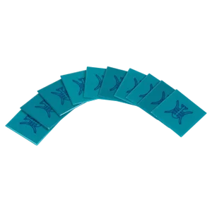Mid-Century Squared Coasters in Acrylic attributed to Tommaso Barbi, Italy, 1970s, Set of 10