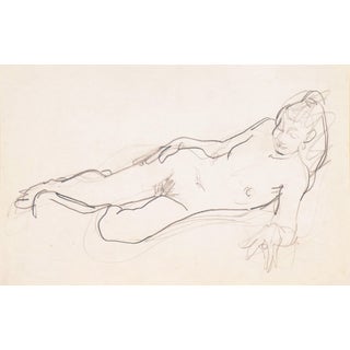 'Reclining Nude' by Victor Di Gesu, California, Paris, Louvre, Academie Chaumiere, San Francisco Art Association, Los Angeles County Museum of Art For Sale