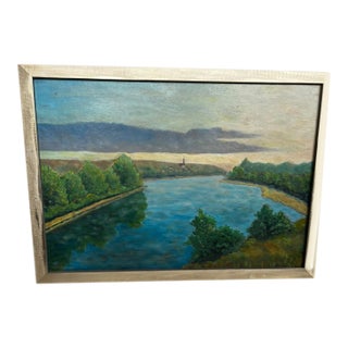 Vintage Italian Landscape Painting For Sale