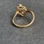 Mid 20th Century Vintage 14k Gold & Diamond Ring Swirled Freeform Cluster Three Stone Size 6.25 For Sale - Image 5 of 11