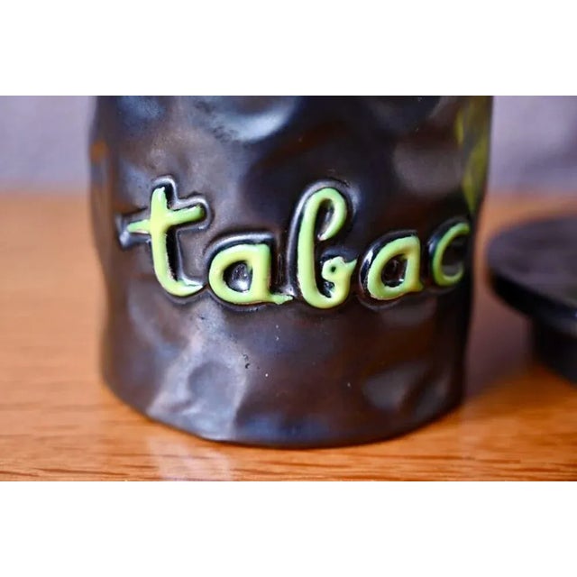 Vintage Elchinger Ceramic Tobacco Pot For Sale - Image 6 of 9