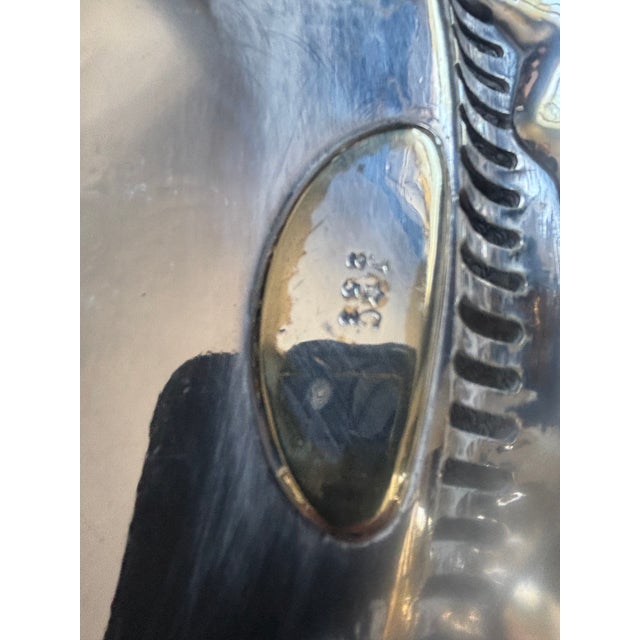 Monumental Silver Plate Reticulated Tray For Sale - Image 12 of 16
