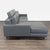 West Elm Axel Gray Leather Reclining Sectional Sofa With Motion Recliner For Sale In San Francisco - Image 6 of 8