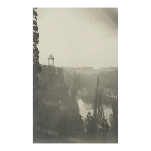 Paris, The Buttes Chaumont Park, 1930 - Silver Gelatin B and W Photography
