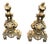 Andirons in Bronze, Set of 2 For Sale