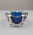 Faceted Crystal Ashtray with Blue Center from Saint Louis, France, 1970s For Sale - Image 9 of 13