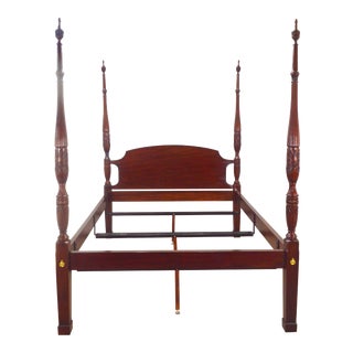 Henkel Harris Mahogany Queen Poster Bed For Sale