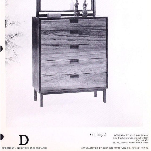 Brown Milo Baughman Highboy Chest of Drawers for Directional For Sale - Image 8 of 8