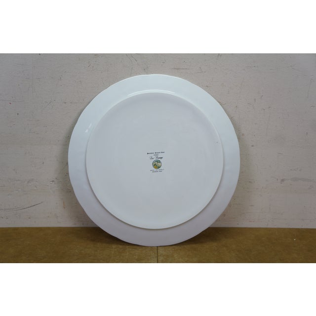 Gien France Les Saveurs Fromages Cheese Charger Plate Marie-Pierre Boitard 13" For Sale - Image 11 of 12