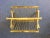 1960s Mid-Century Modern Brass Campaign Style Folding Magazine Stand For Sale - Image 5 of 9