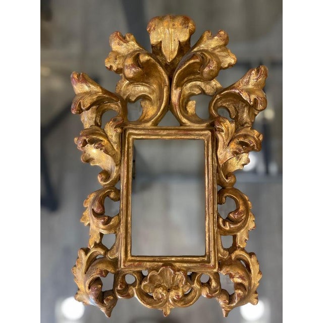 Baroque Gold Leaf-Gilded Carved Wood Frame, 1750 For Sale - Image 13 of 14