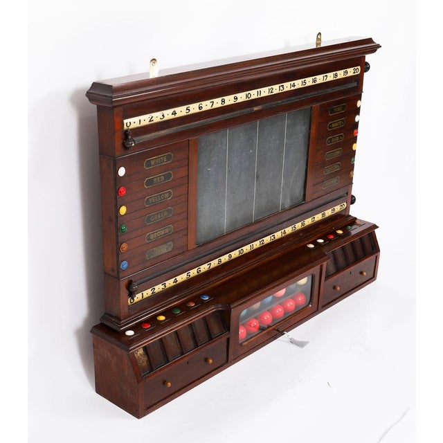 Antique Victorian Billiard Snooker and Life Pool Scoreboard, 1800s For Sale - Image 17 of 18