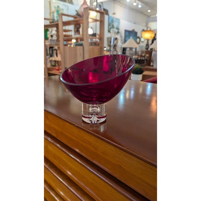 1970s Ruby Red Candy Dish For Sale - Image 9 of 14