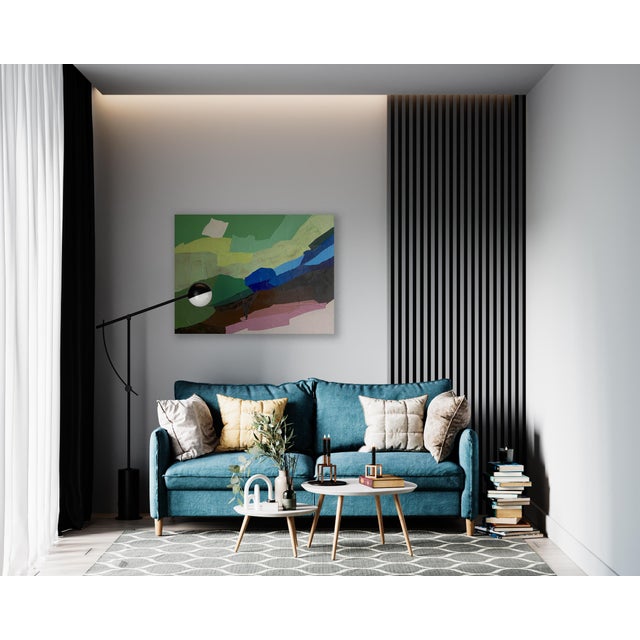 "Moonlight Path" Original Mixed Media Painting by Jessalin Beutler For Sale In Seattle - Image 6 of 6