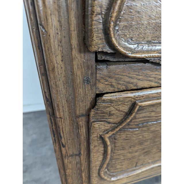 Antique Provincial Oak Chest of Drawers, 1700s For Sale - Image 9 of 16