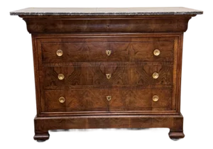 19th Century Louis Philippe Chest With Marble