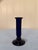 Art Deco Pair of Antique Cobalt Blue Glass Candlesticks, Fluted Column Form For Sale - Image 3 of 10