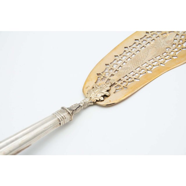 Gold-Plated Silver Fish Knife, in Very Good conditions. Designed before 1890 This piece has an attribution mark, I am sure...