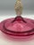 Red Murano Cranberry Glass Neo Classical Lidded Jar For Sale - Image 8 of 10