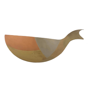 1960’s Metals Casado Mixed Metals Fish Bowl 16”