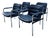 Vintage 8400 Chairs in Leather by Jorgen Kastholm for Kusch & Co., Germany, 1980s, Set of 4 For Sale