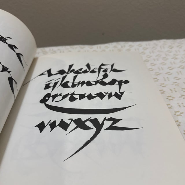 1980s Calligraphic Alphabets by Arthur Baker For Sale - Image 10 of 11