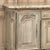 Wood Antique Country French Stripped Walnut Buffet With Thick Siena Marble Top For Sale - Image 7 of 18