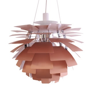 PH Artichoke Lamp in Brushed Copper by Poul Henningsen for Louis Poulsen, 1980s For Sale