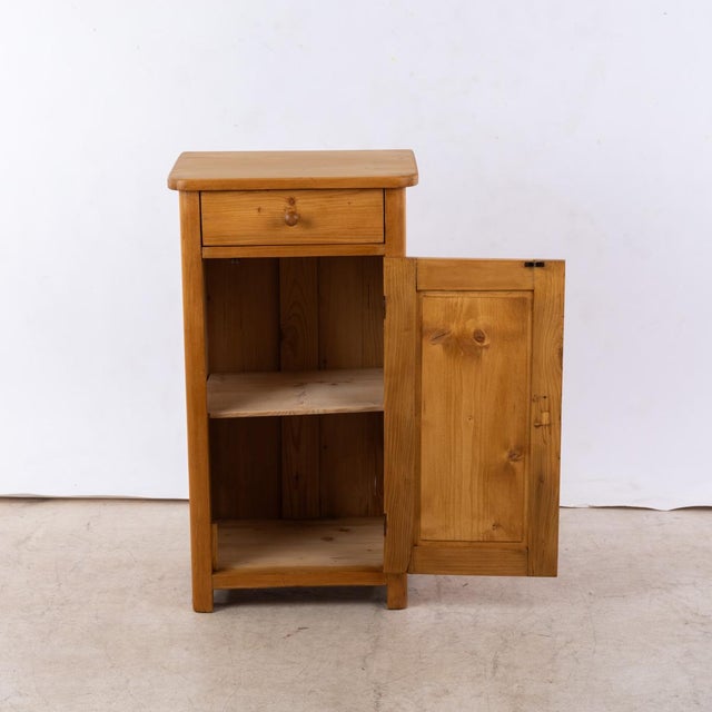 Nightstand in Softwood and Spruce For Sale - Image 6 of 8