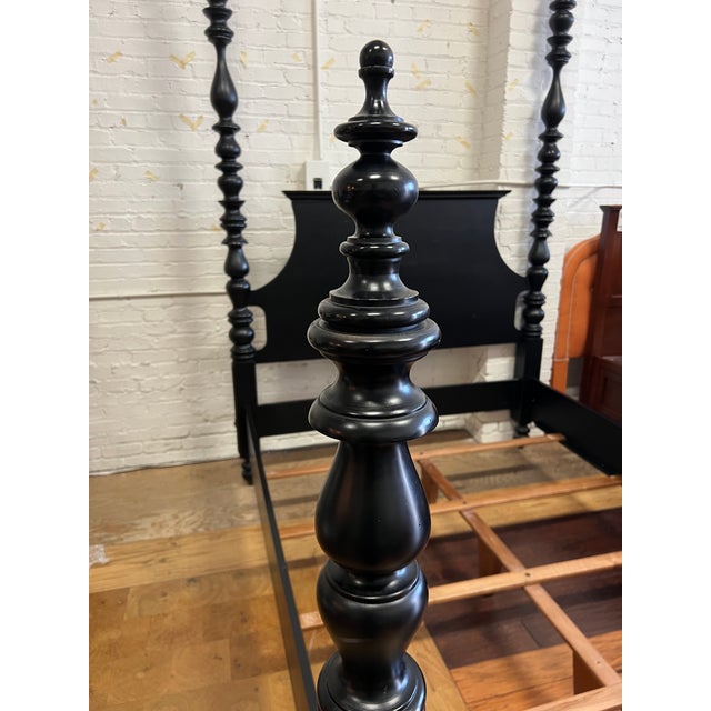 Queen Size Ethan Allen FourPoster Bed Frame Chairish