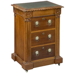 English Late Regency Library Desk/Cabinet