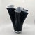 Vintage Jacketed Fazzoletto Vase in Murano Glass. Bright Black glass with internal Bright White coating. It is a real...