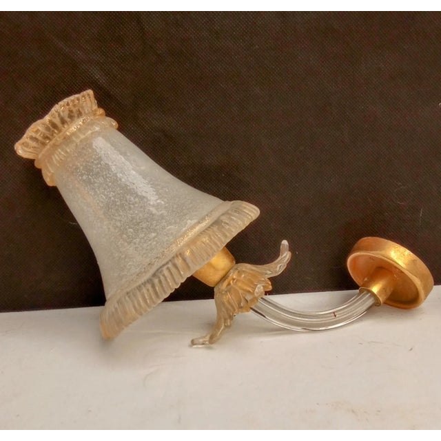 Wall Lights attributed to Archimede Seguso for Seguso, Set of 2 For Sale - Image 7 of 11