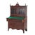 Offering a diminuative antique Federal Hepplewhite secretary with mahogany construction, inlay, upper bookcase over drop-...