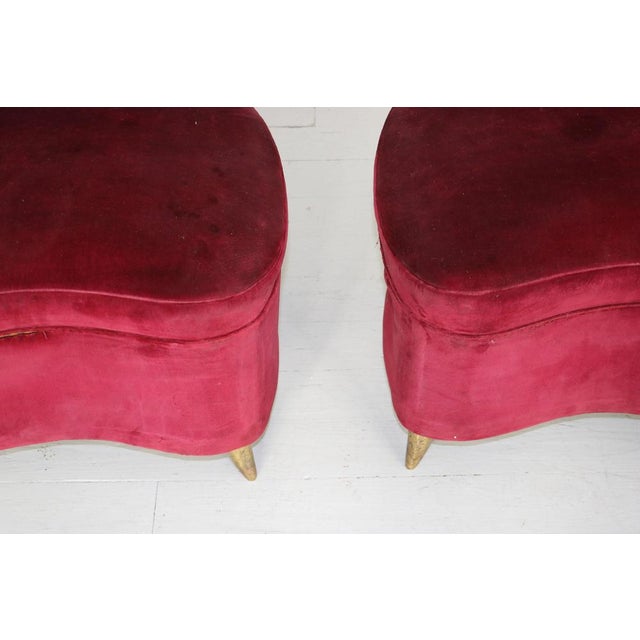 Metal Sofa and Armchairs attributed to Isa Bergamo, 1950s, Set of 5 For Sale - Image 7 of 18