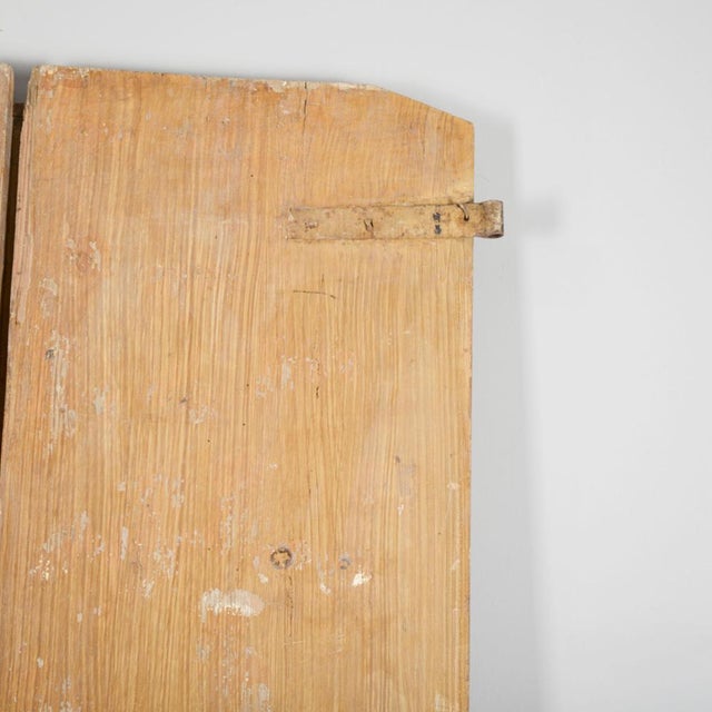 Tan Antique 18th Century Two-Leaf Door For Sale - Image 8 of 9