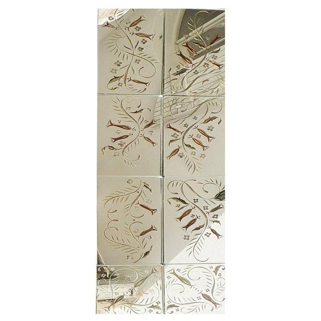 Art Deco Modular Mirror, France, 1940s, Set of 8 For Sale - Image 11 of 11