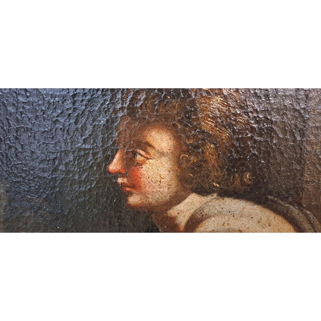 St. John the Baptist, Oil on Canvas, 17th-18th Century For Sale - Image 7 of 13