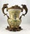20th Century French Porcelain and Ormolu Twin-Handled Urns, Set of 2 For Sale - Image 4 of 14