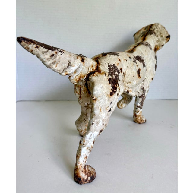1930s Hubley Attributed Cast Iron English Setter Dog Doorstop For Sale In Los Angeles - Image 6 of 12
