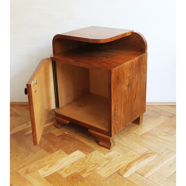 Vintage Art Deco Bedside Table, 1930s For Sale - Image 10 of 16