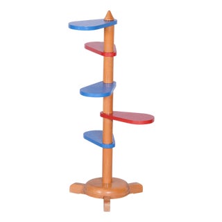 Mid-Century Flower Stand in Beech, 1950s For Sale