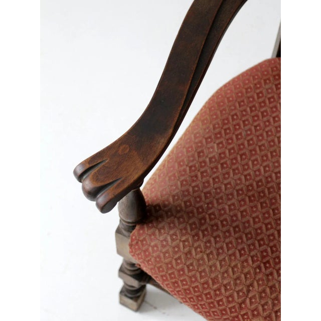 Farmhouse Antique Louis Xlll Style Armchair With Cane Back For Sale - Image 3 of 13