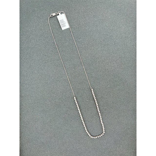 Early 21st Century 1.69 Ct Halfway Diamond Tennis Necklace For Sale - Image 5 of 5
