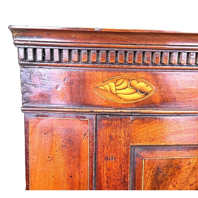 Brown 18th Century Mahogany Bow Corner Cupboard, 1790 For Sale - Image 8 of 12