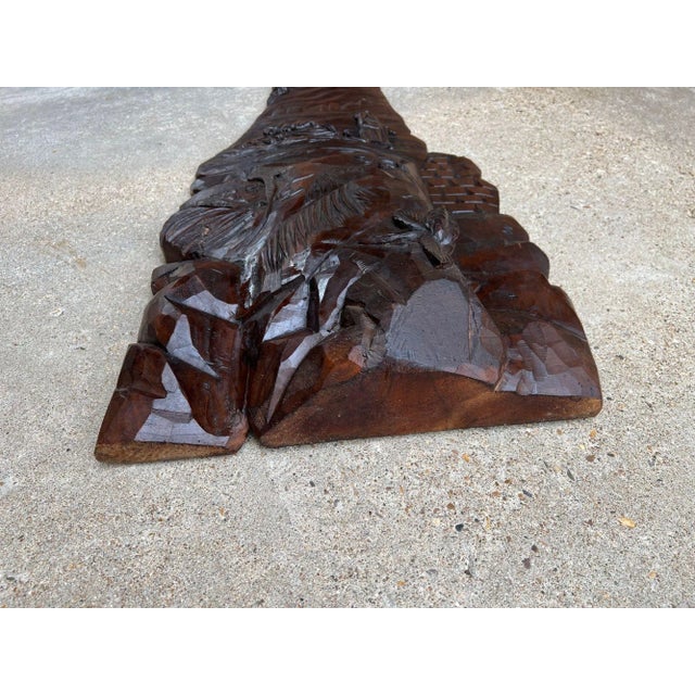 Antique French Carved Wood Wall Sculpture the Gleaners by Jean Francois Millet For Sale - Image 11 of 13