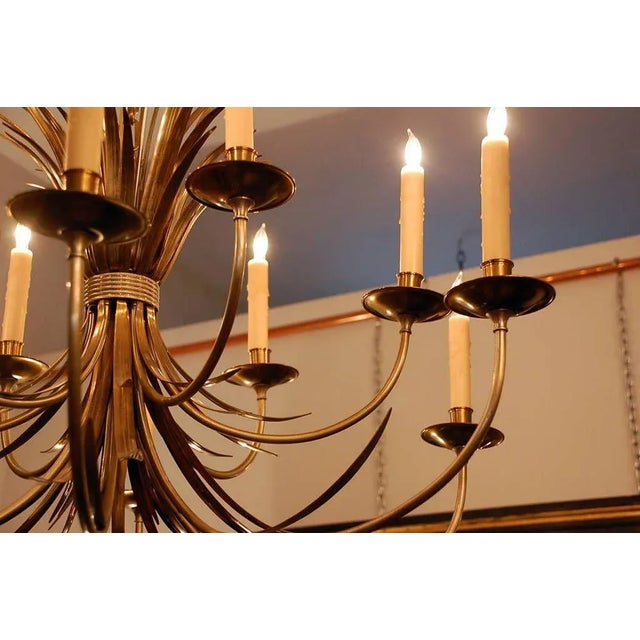 Metal 1960s Maison Charles Large French Chandelier For Sale - Image 7 of 9
