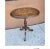 Brown Pair of Stencil Decorated Tilt-Top Candle Stands For Sale - Image 8 of 9