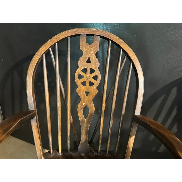 Wheel Back Dining Chairs, 1960s, Set of 6 For Sale - Image 4 of 11