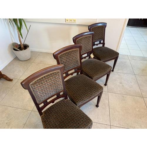 Art Nouveau Armchairs, 1890s, Set of 4 For Sale - Image 6 of 18